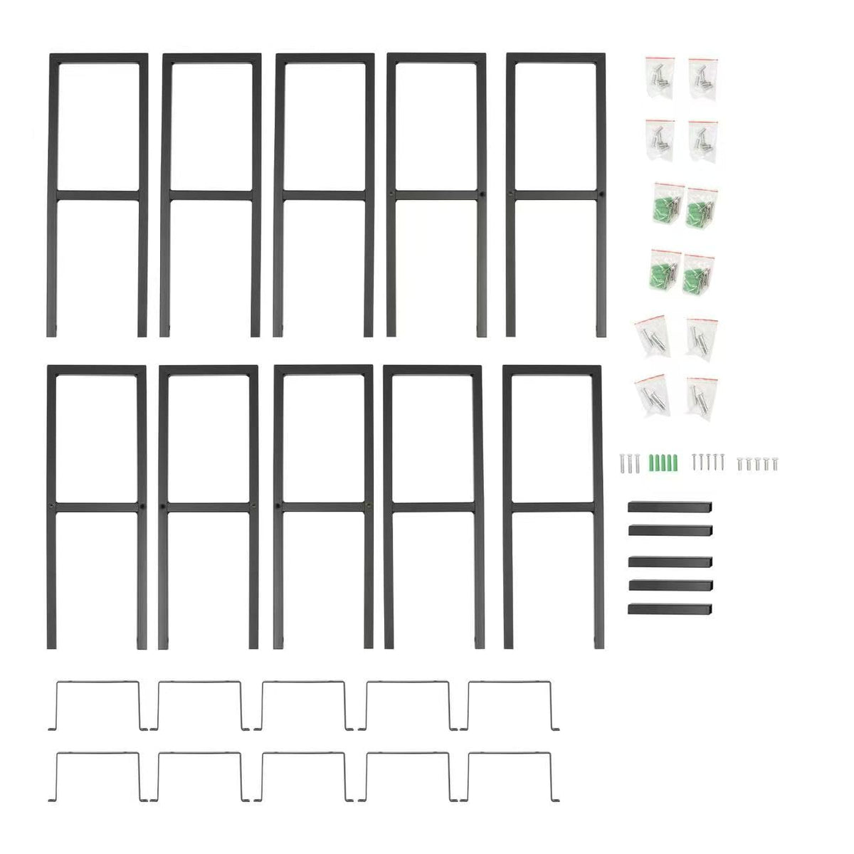 34 Inch Wall Mount Media Storage Rack F6102