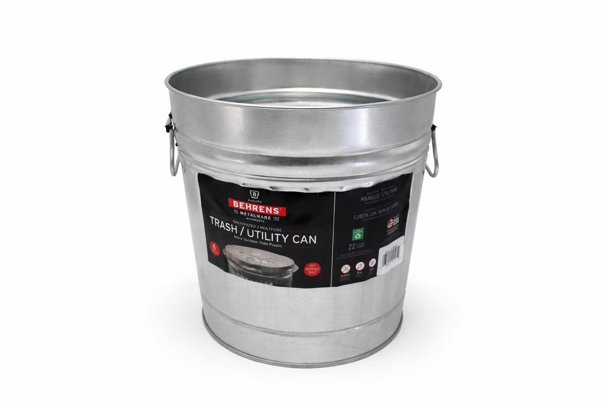 6 Gallon Galvanized Trash Can T445723