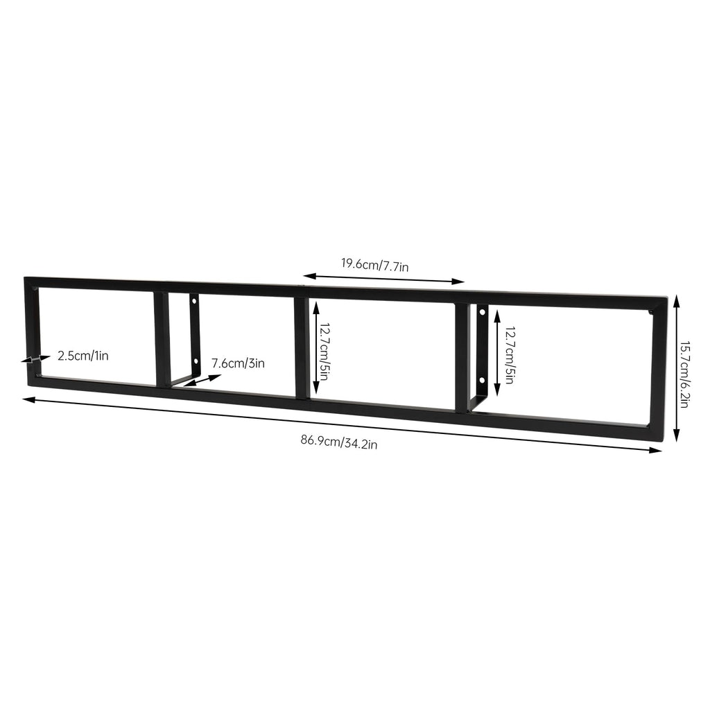34 Inch Wall Mount Media Storage Rack F6102