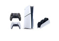 Playstation 5 Slim Disc 1TB Console Bundle with Controllers and Charging Station D66156