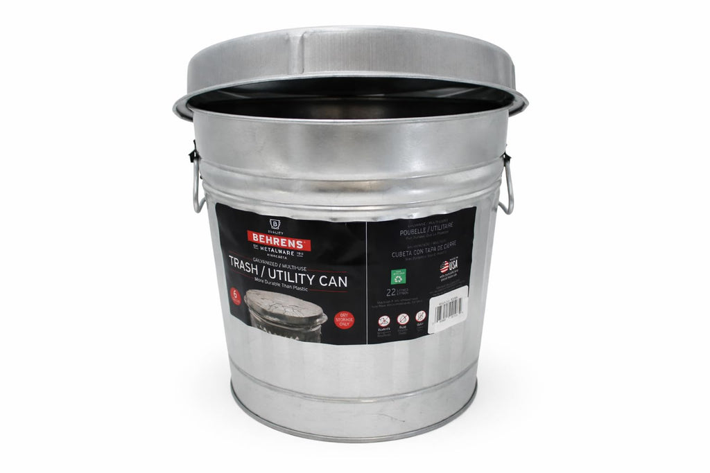 6 Gallon Galvanized Trash Can T445723