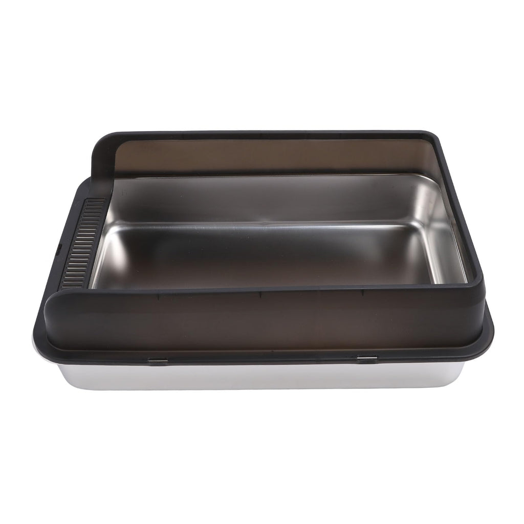 Stainless Steel Top Entry Cat Litter Box with Lid R19831