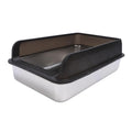 Stainless Steel Top Entry Cat Litter Box with Lid R19831