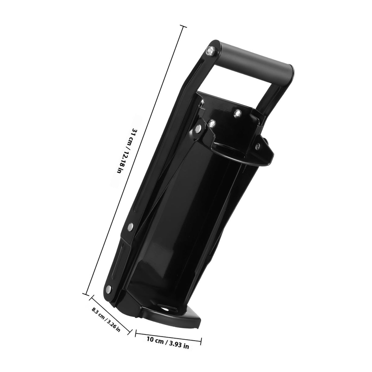 Black Wall Mounted Can Crusher with Bottle Opener F2930