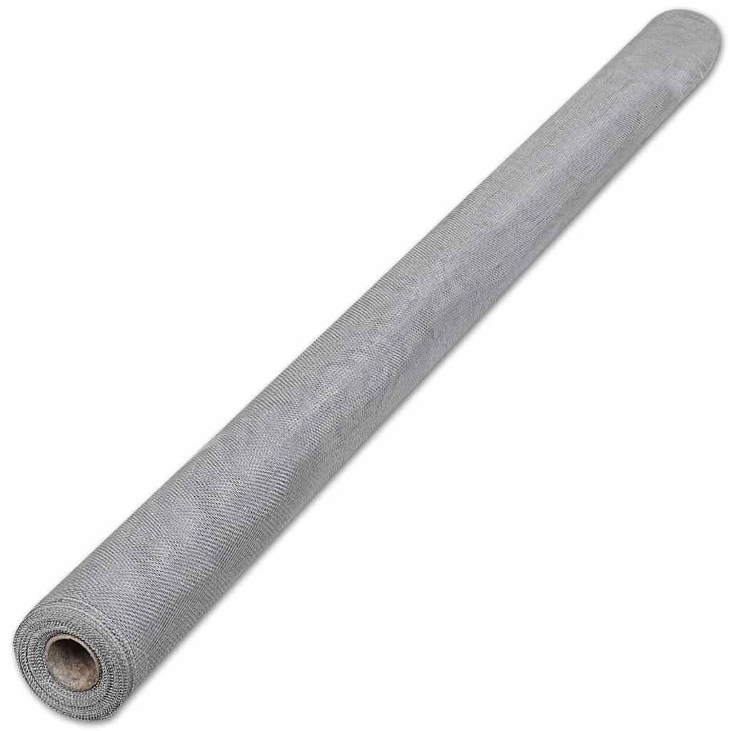Aluminum Wire Mesh 39.4"x196.9" Silver Roll E664