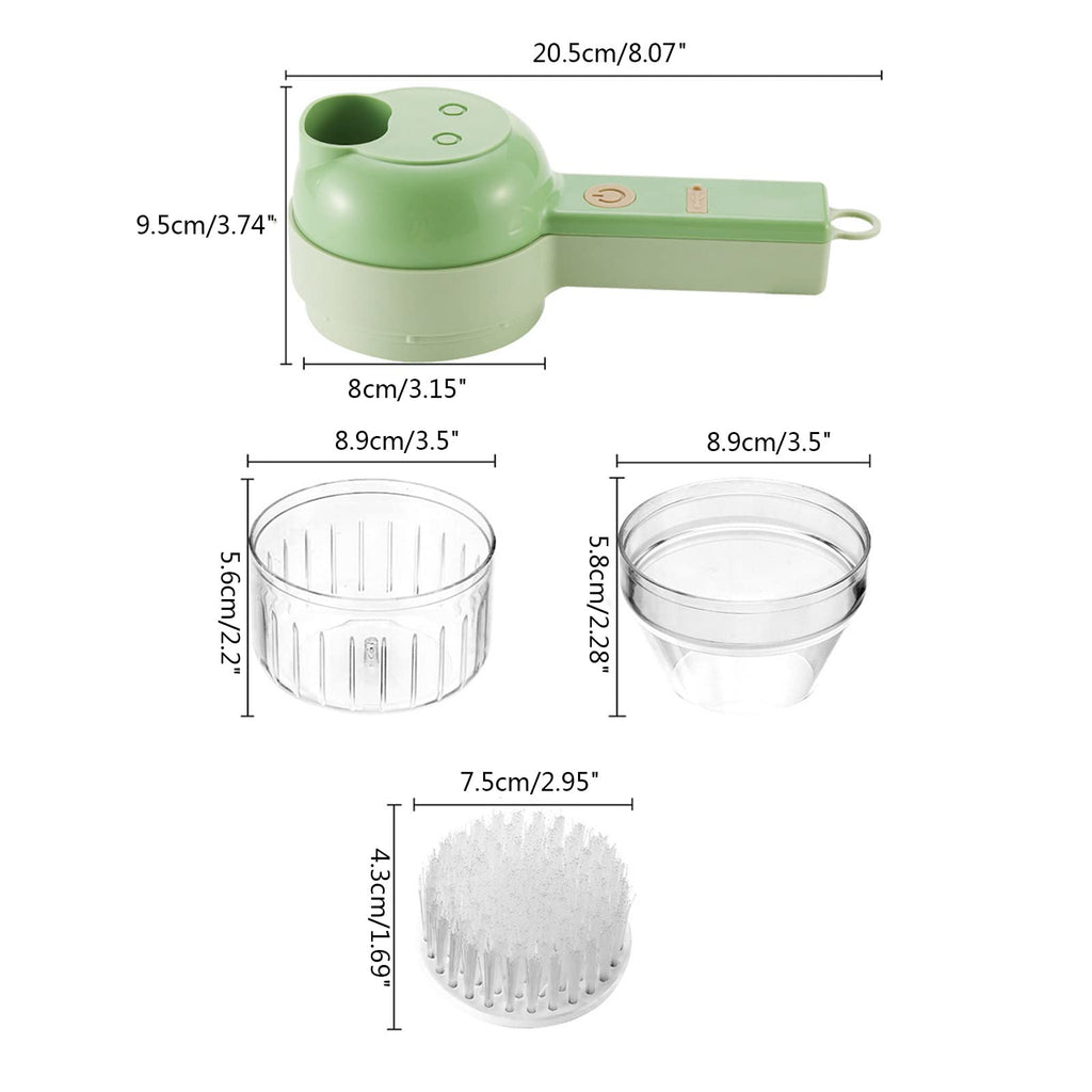 4 In 1 Cordless Electric Vegetable Cutter Z3737