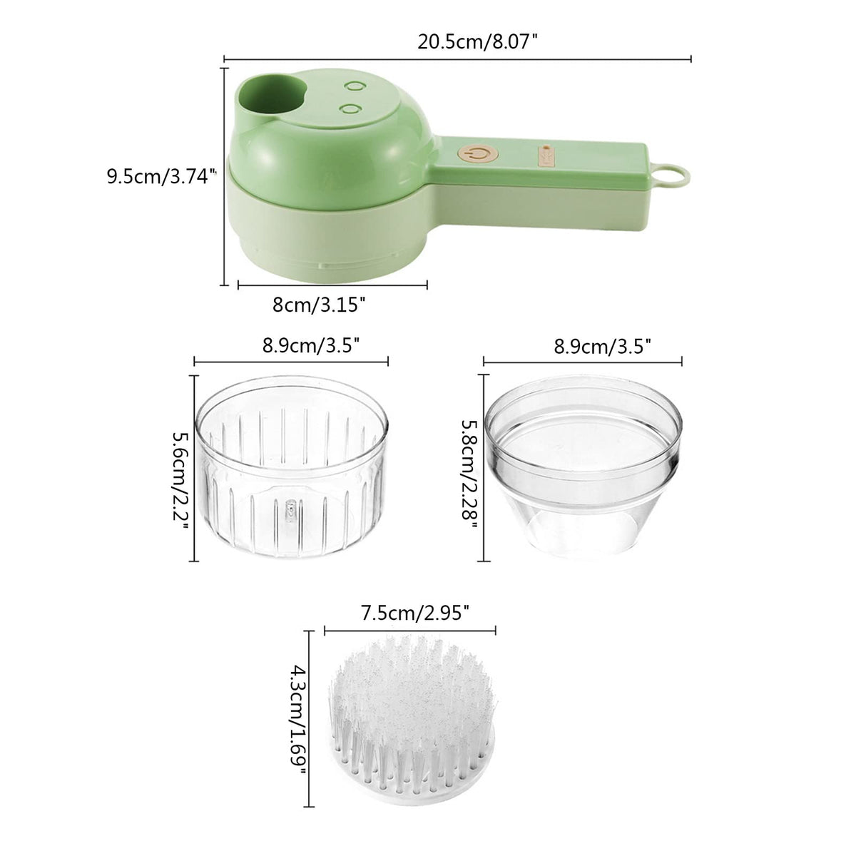 4 In 1 Cordless Electric Vegetable Cutter Z3737