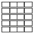 34 Inch Wall Mount Media Storage Rack F6102