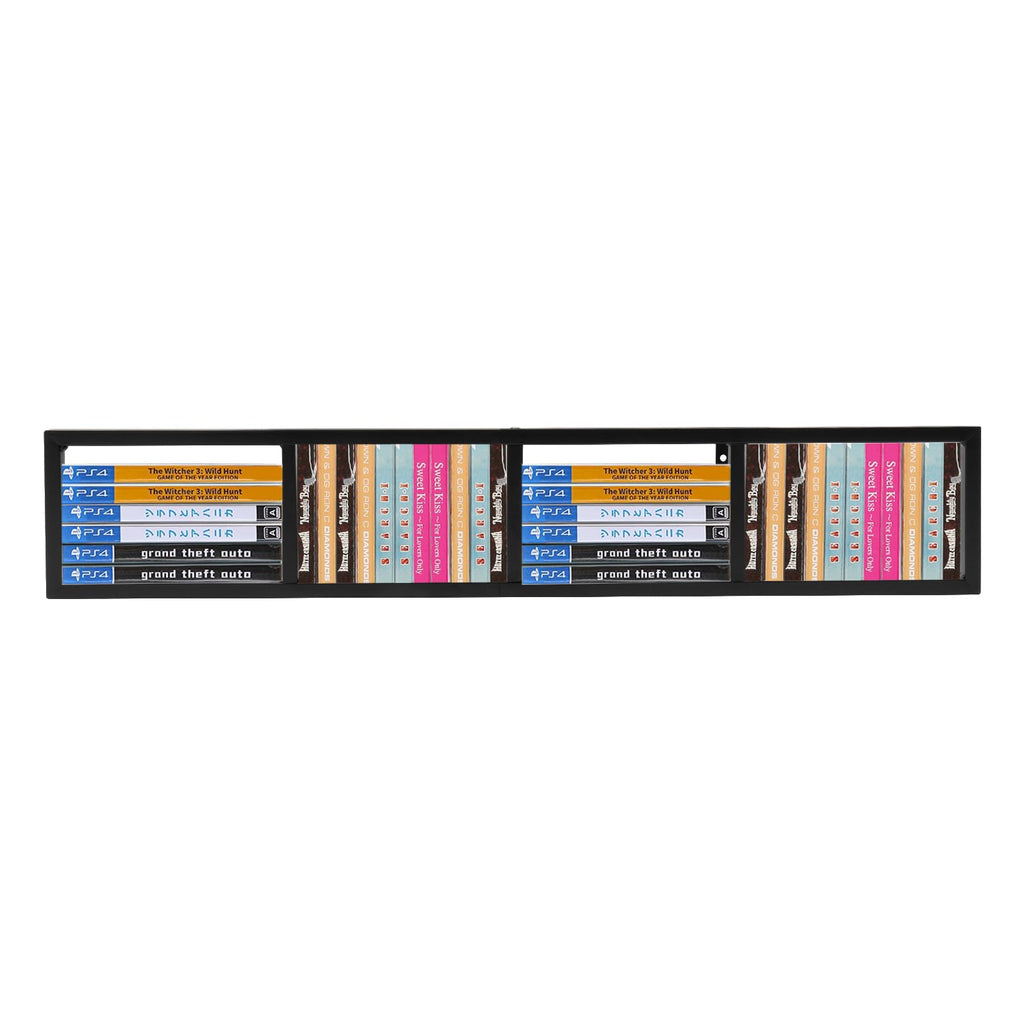 34 Inch Wall Mount Media Storage Rack F6102
