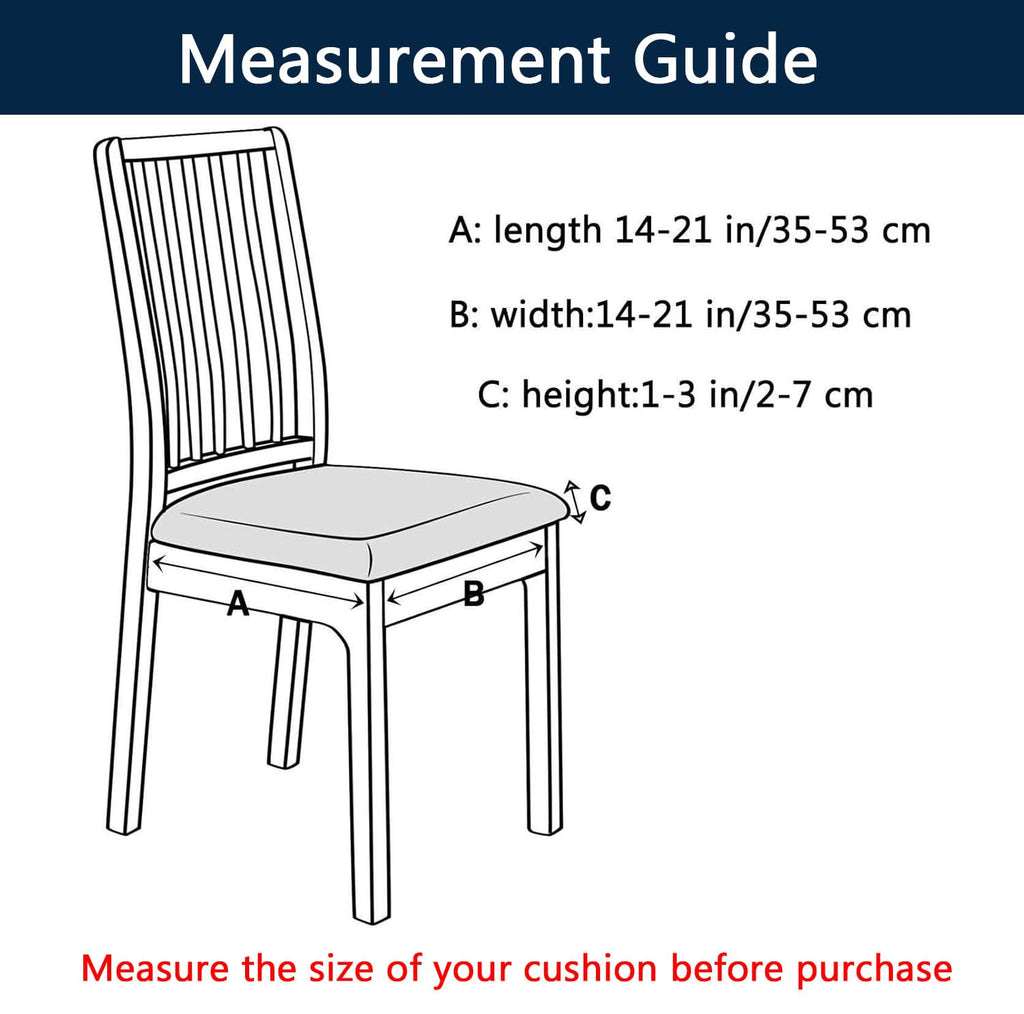 Waterproof PU Leather Chair Seat Covers Set of 6 U280