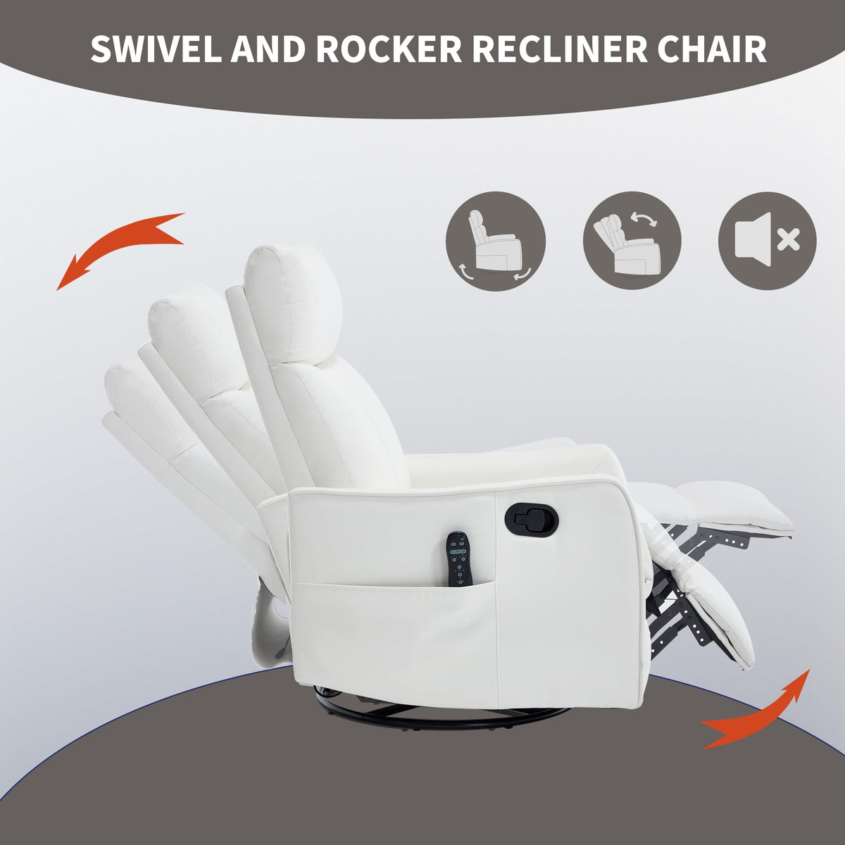 High Back Massage Recliner with Heat M98983