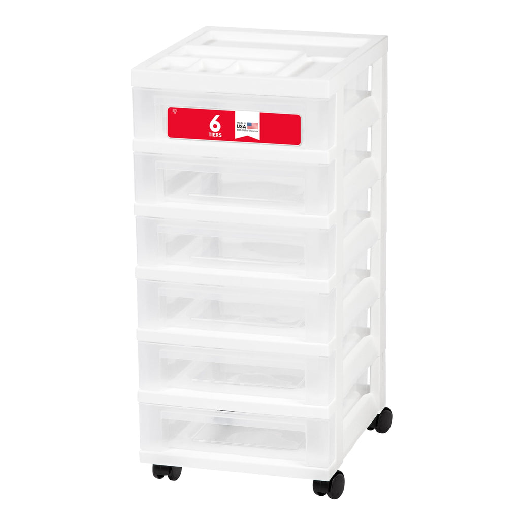 6 Drawer Rolling Storage Cart L11747