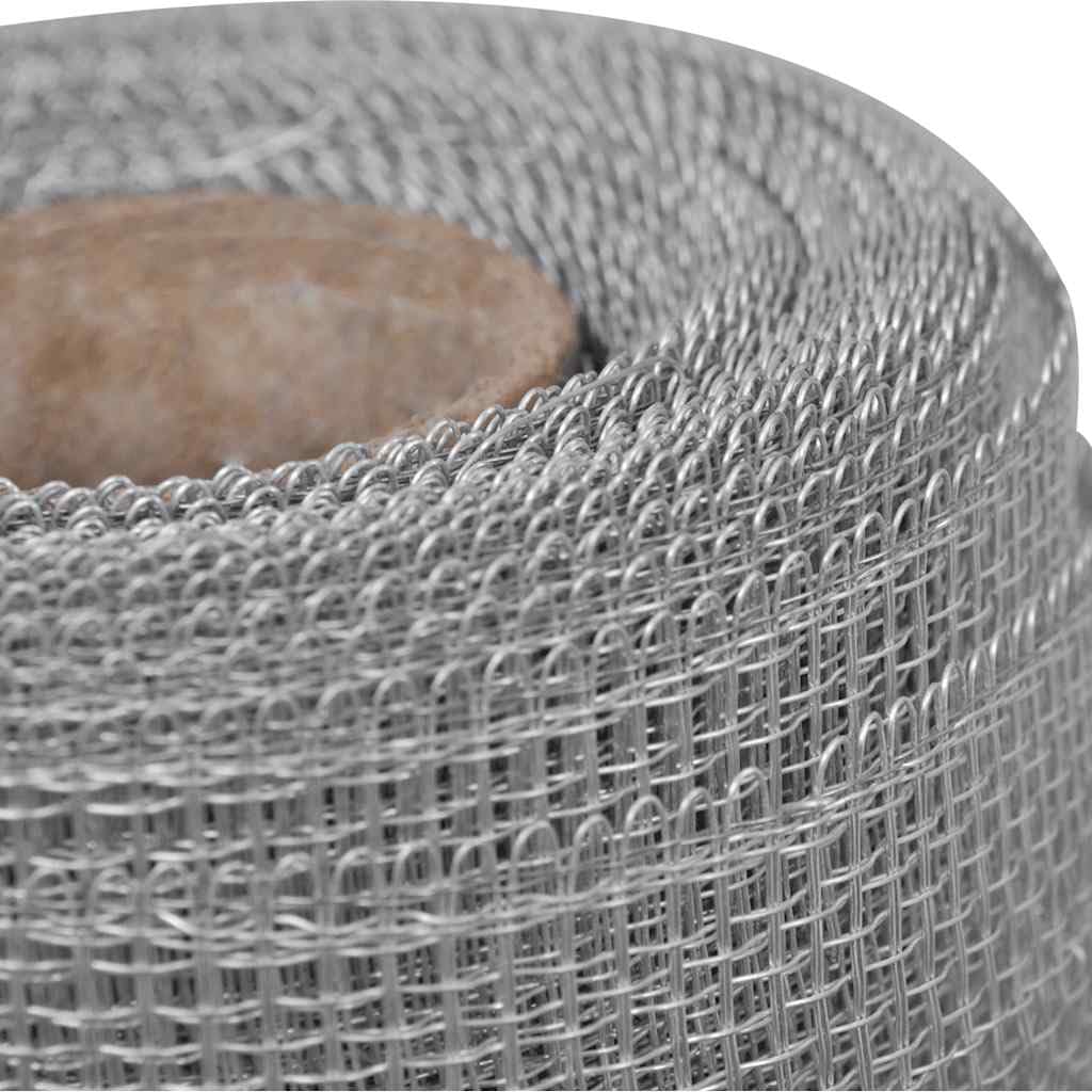 Aluminum Wire Mesh 39.4"x196.9" Silver Roll E664