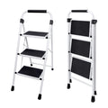 3 Step Ladder with Anti-Slip Pedal & Handrail Y91949