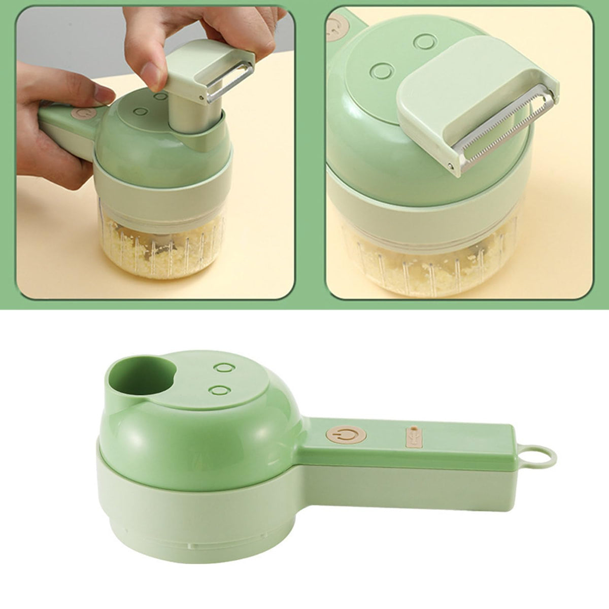 4 In 1 Cordless Electric Vegetable Cutter Z3737
