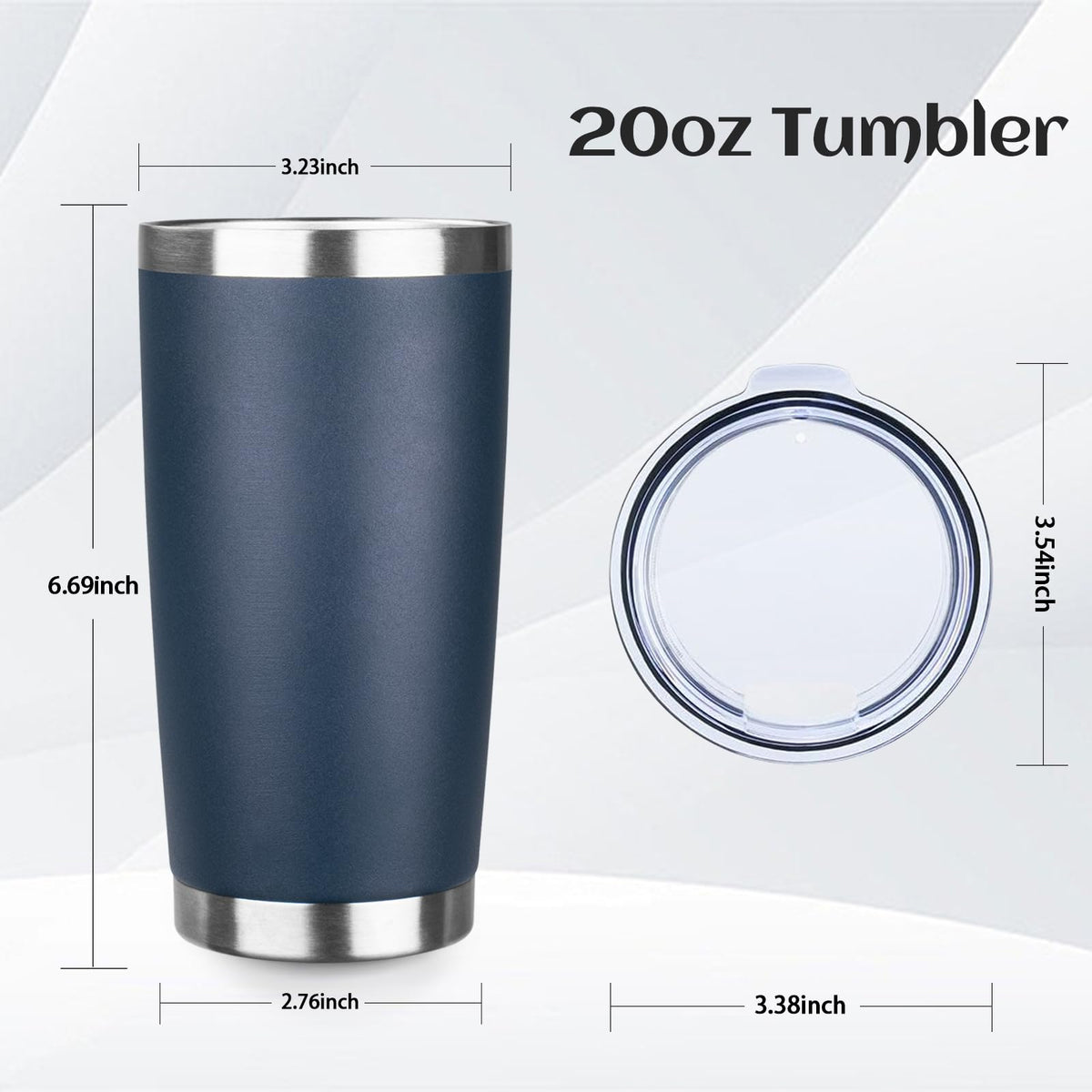 20oz Stainless Steel Travel Coffee Tumbler Navy Blue R101935