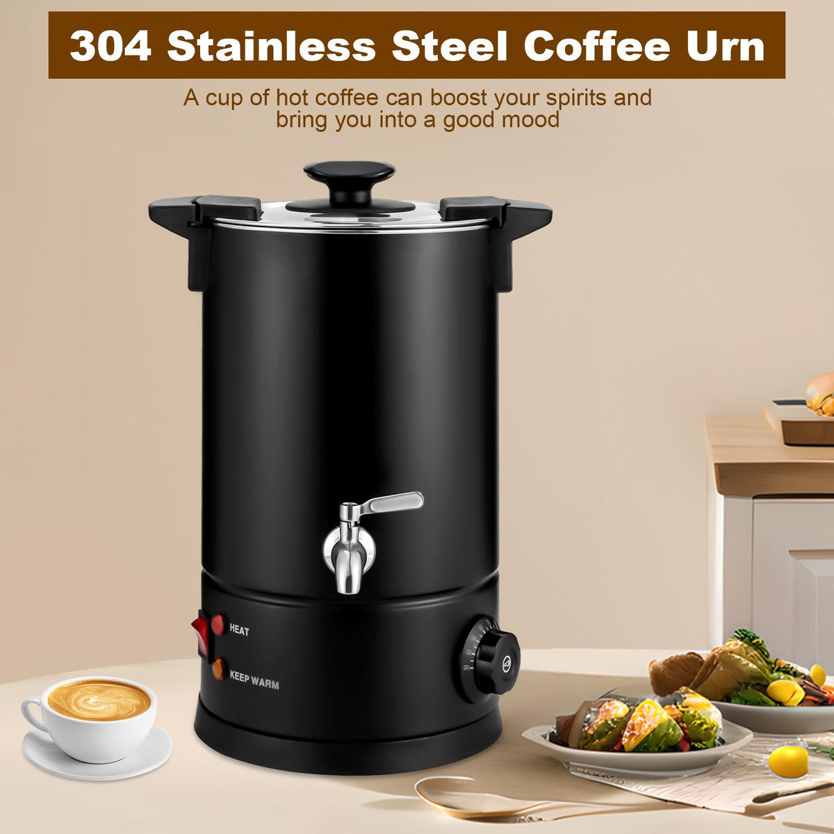 8L Electric Stainless Steel Coffee Urn L76766