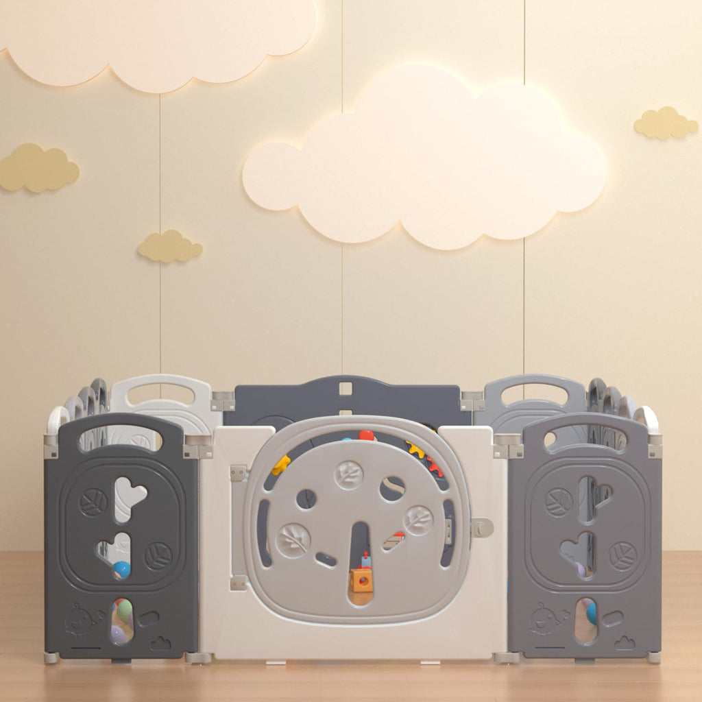 Foldable Portable 14 Panel Baby Playpen W1920