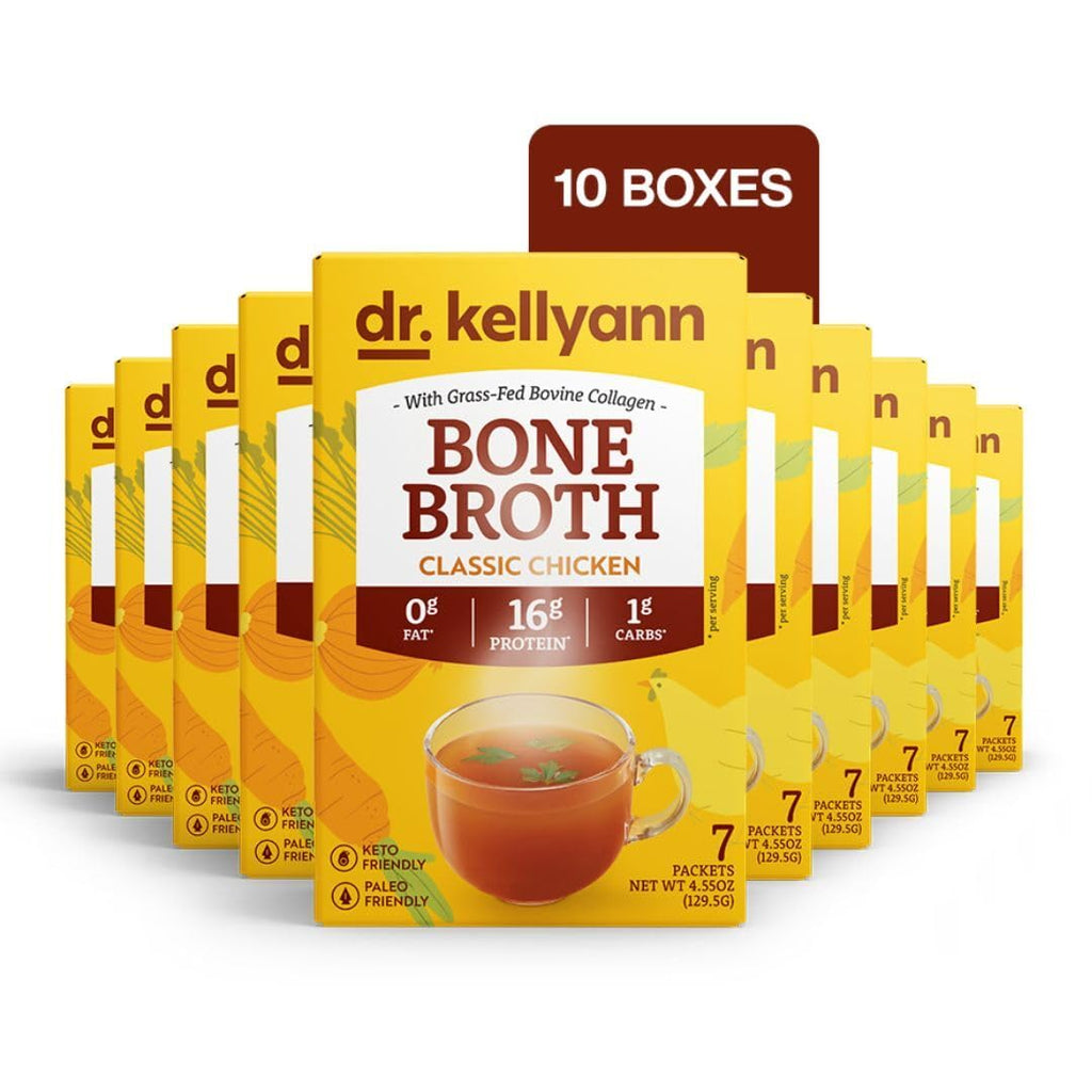 Bone Broth Powder Packets Classic Chicken Flavor 70 servings W2360