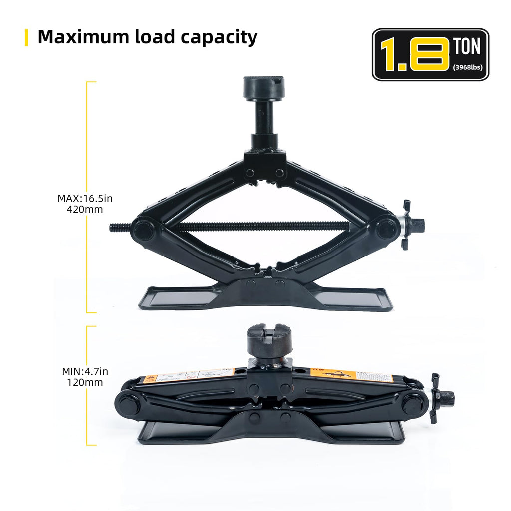 1.8 Ton Scissor Jack Kit J533