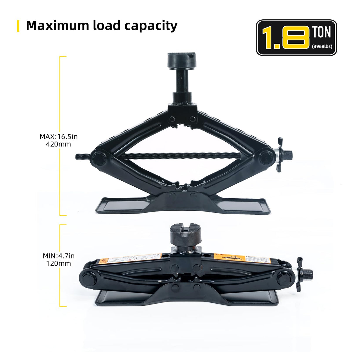 1.8 Ton Scissor Jack Kit J533