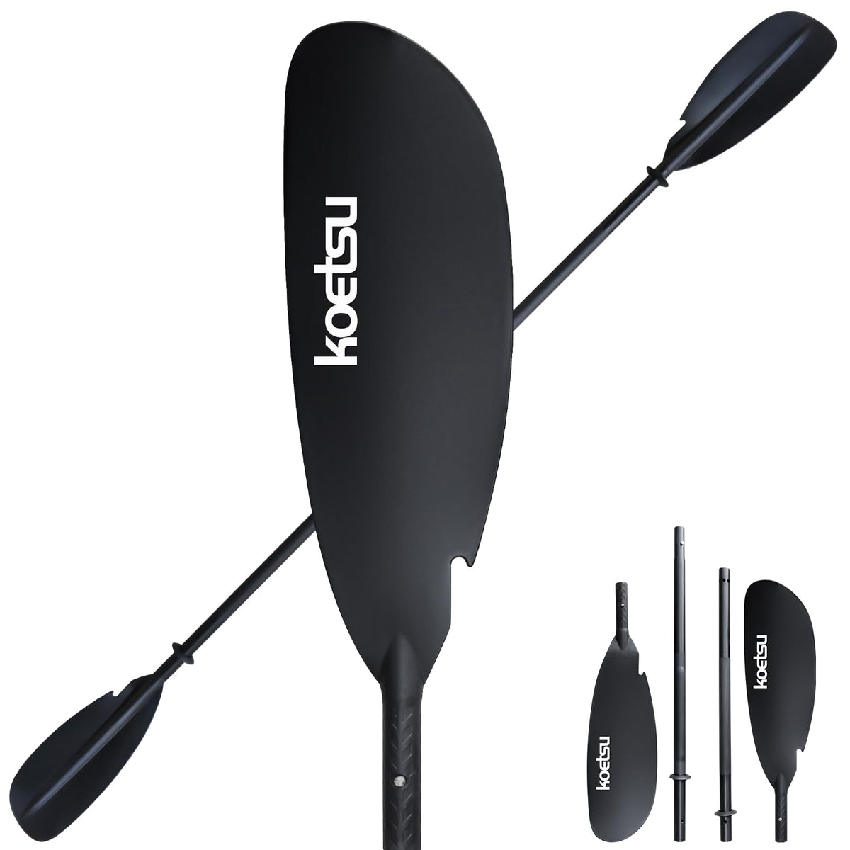 Aluminum 4-Piece Adjustable Double-Sided Kayak Paddle G9218