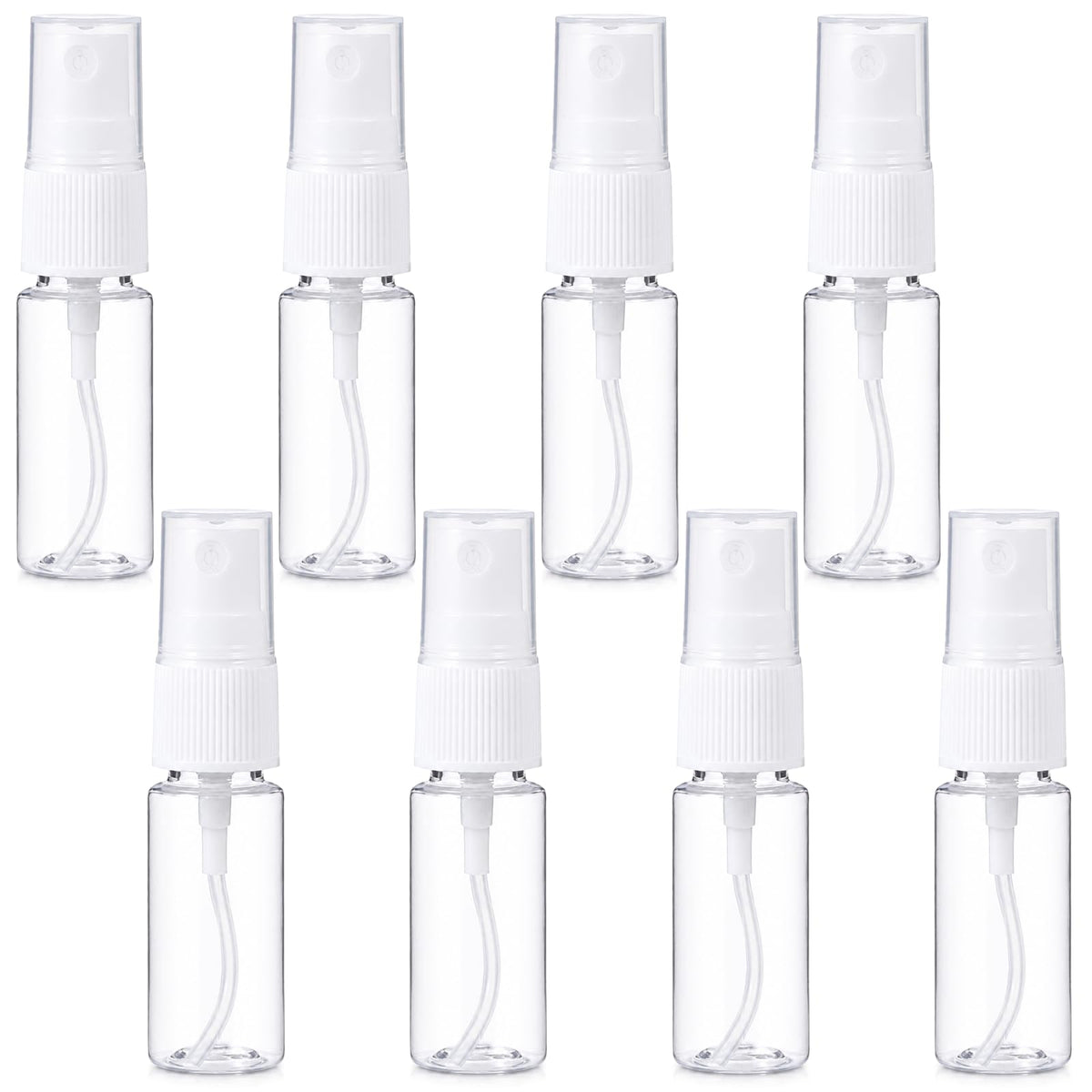 8 Pcs 0.5 Oz Fine Mist Travel Spray Bottles W18906