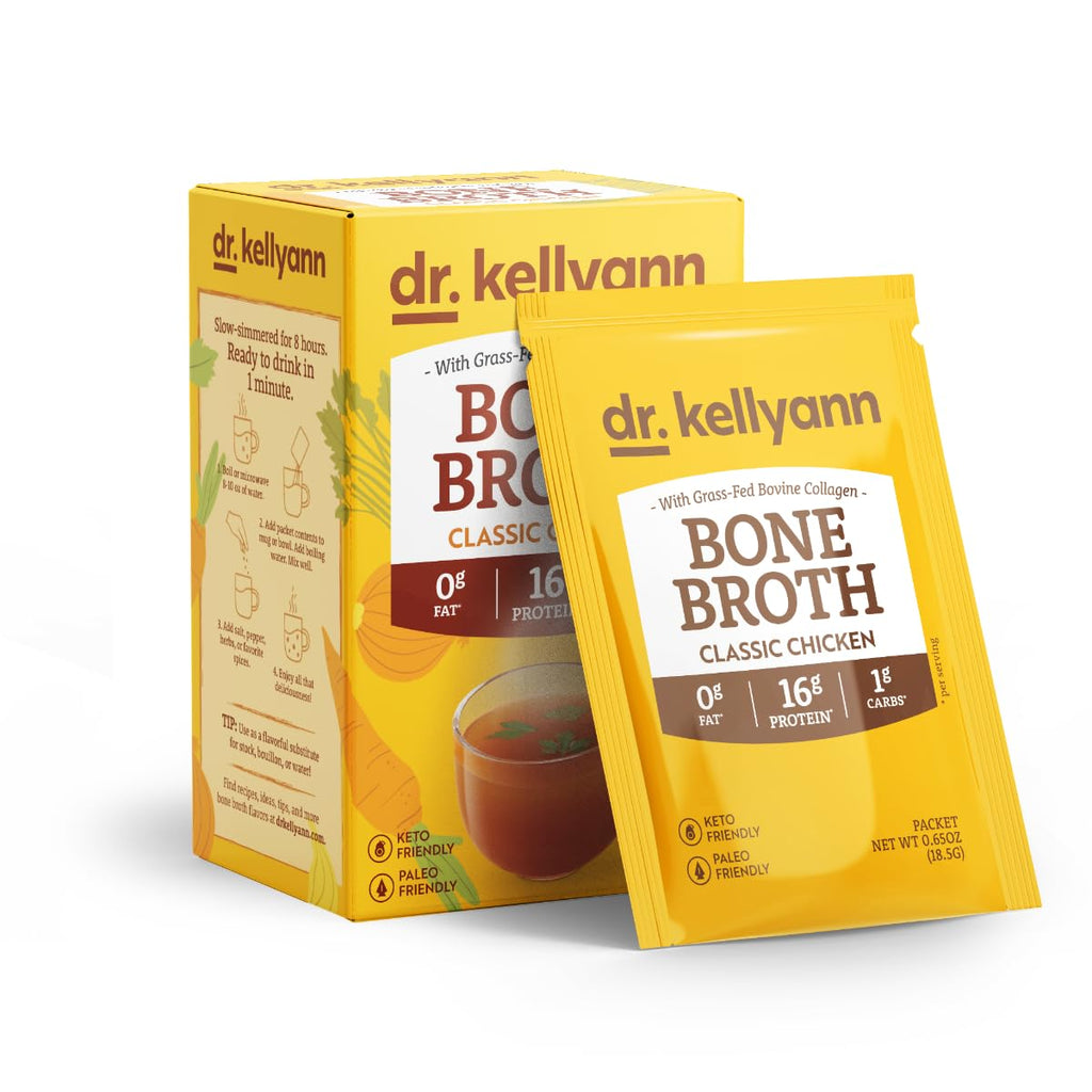 Bone Broth Powder Packets Classic Chicken Flavor 70 servings W2360