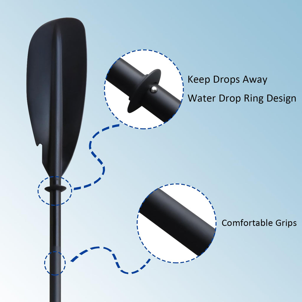 Aluminum 4-Piece Adjustable Double-Sided Kayak Paddle G9218