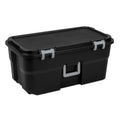 Black 22 Gal Wheeled Plastic Storage Trunk 2 Pack V275767