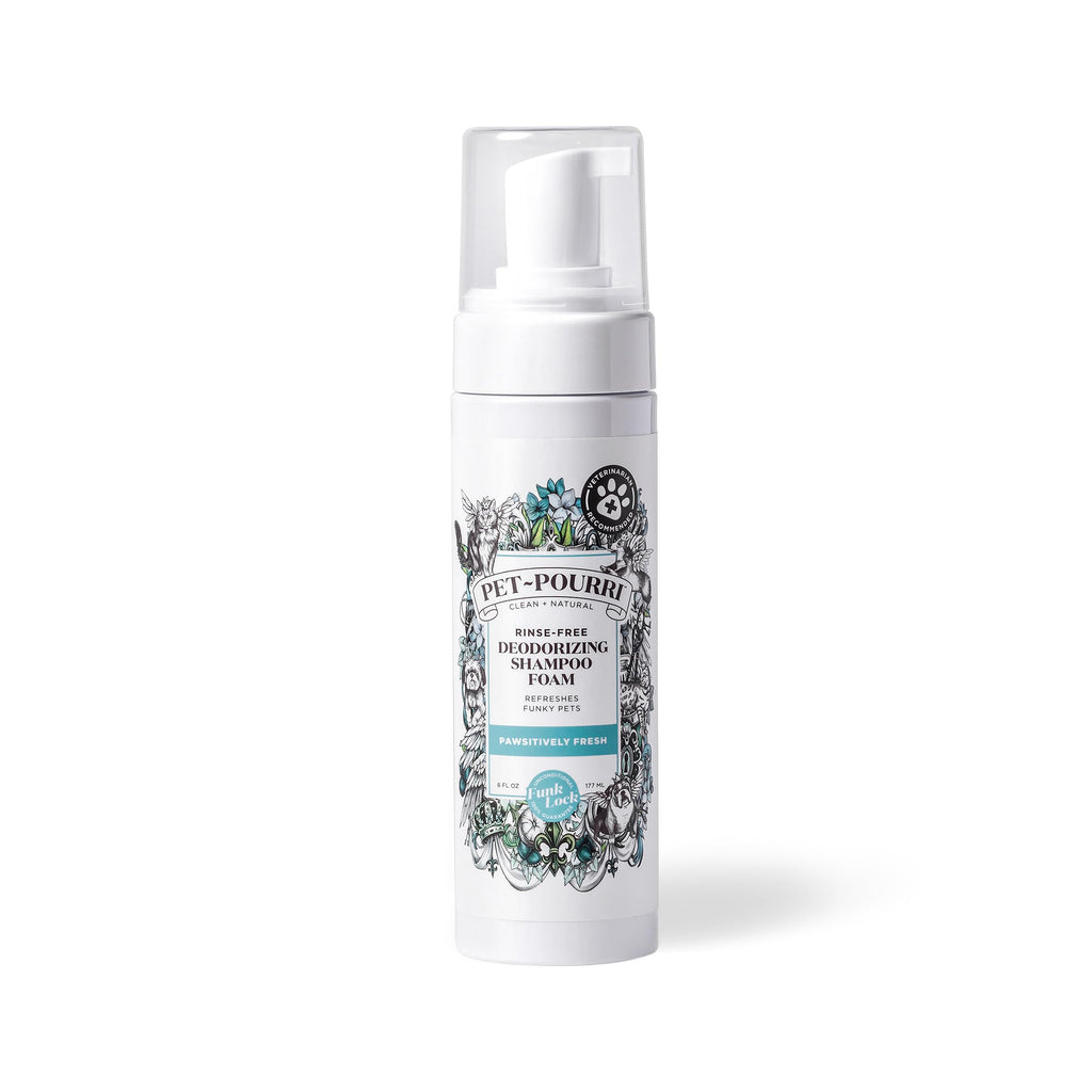 Rinse-Free Deodorizing Dry Shampoo for Dogs & Cats, 6 Fl Oz T724