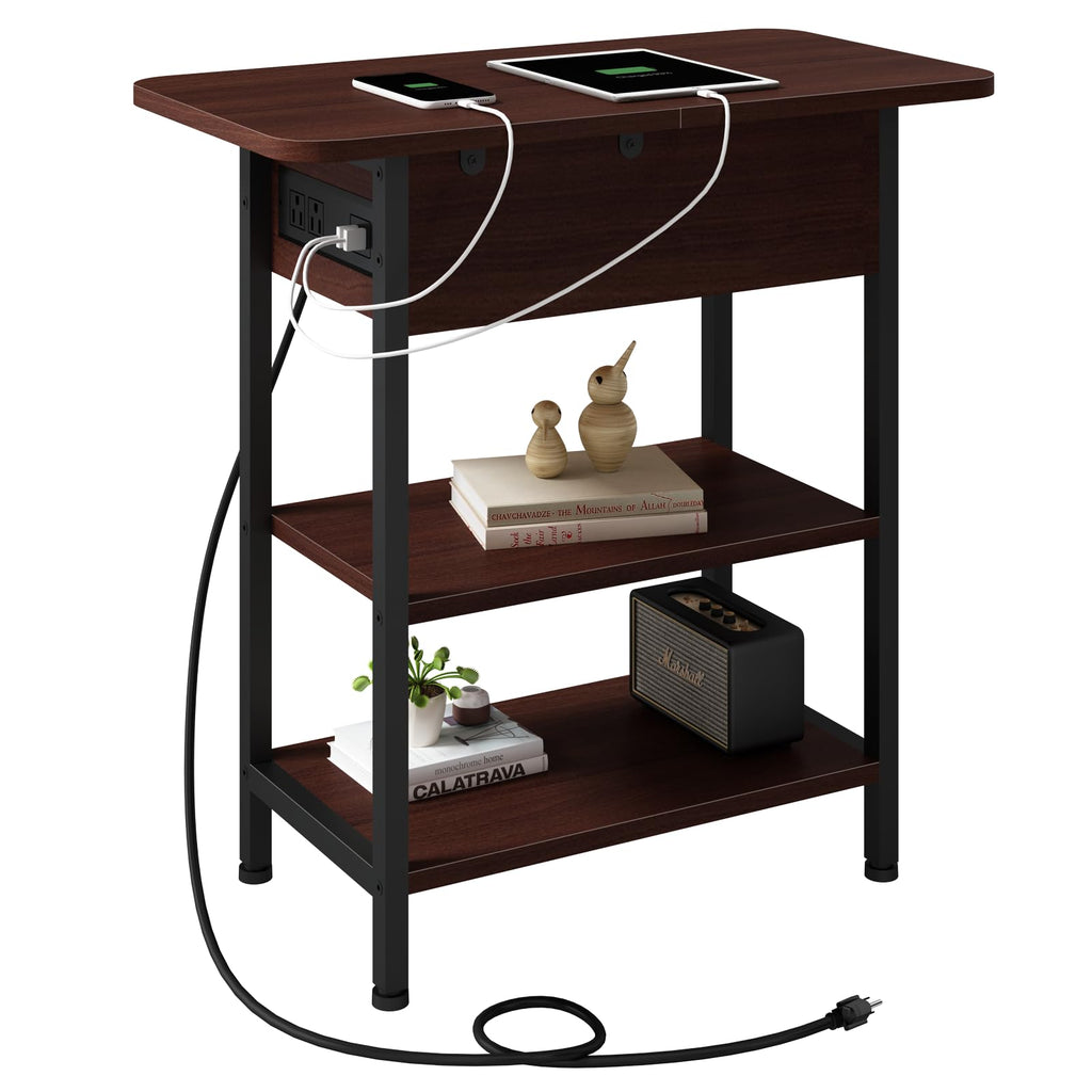 Narrow Side Table with Storage S34267