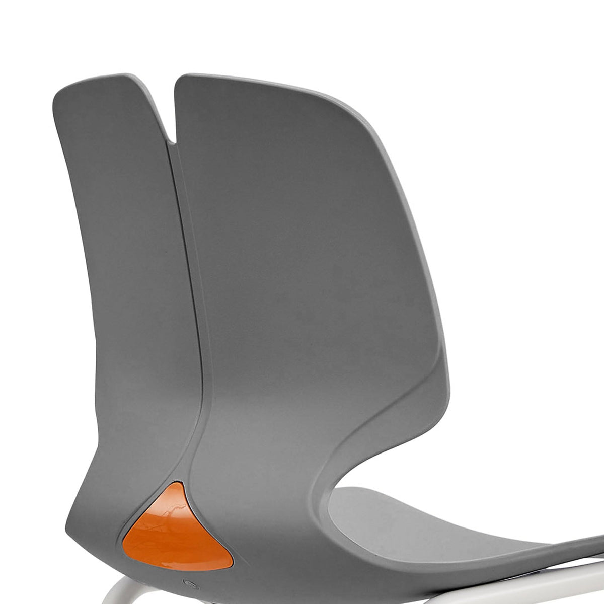 Grey Polypropylene Steel Office Chair Set of 4 T76577