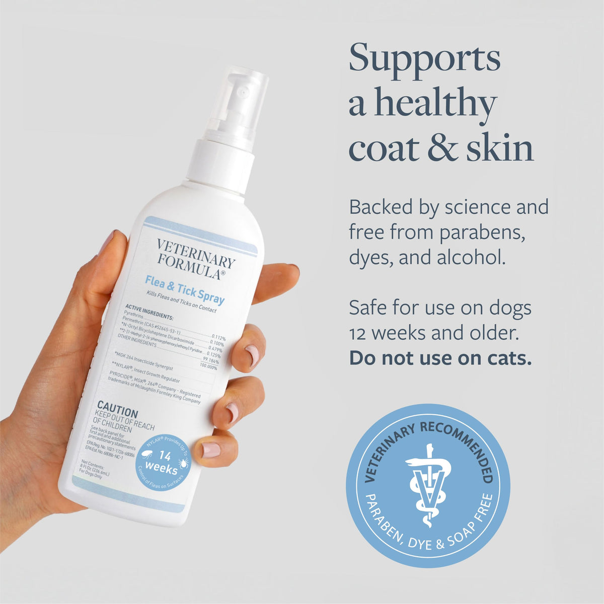 Flea & Tick Spray for Dogs 8 oz M725161
