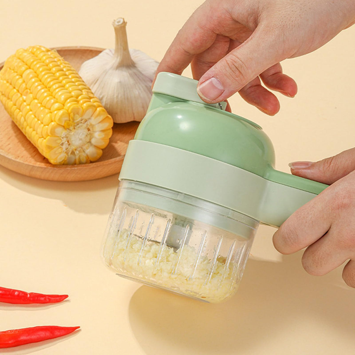 4 In 1 Cordless Electric Vegetable Cutter Z3737