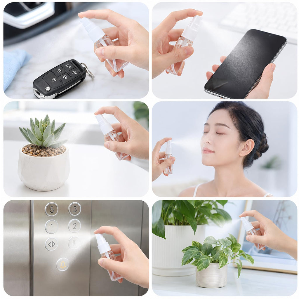 8 Pcs 0.5 Oz Fine Mist Travel Spray Bottles W18906