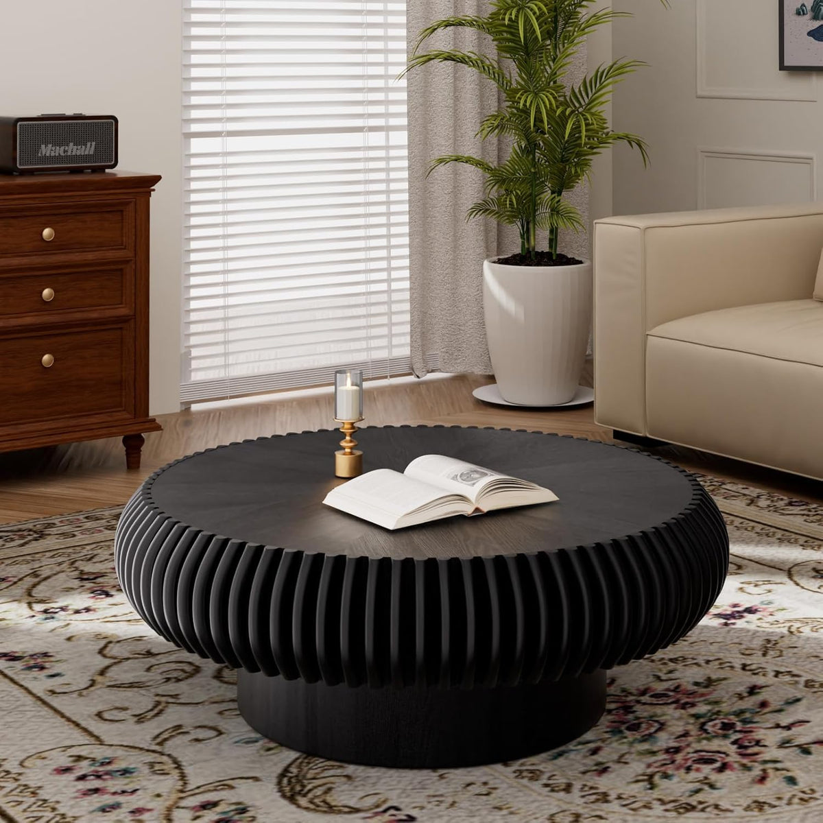 Black Round Coffee Table Z473624