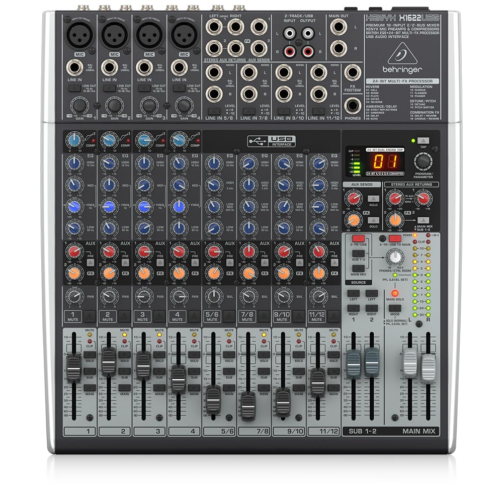 16-Input 2/2-Bus Mixer with Mic Preamps & Compressors Z2206