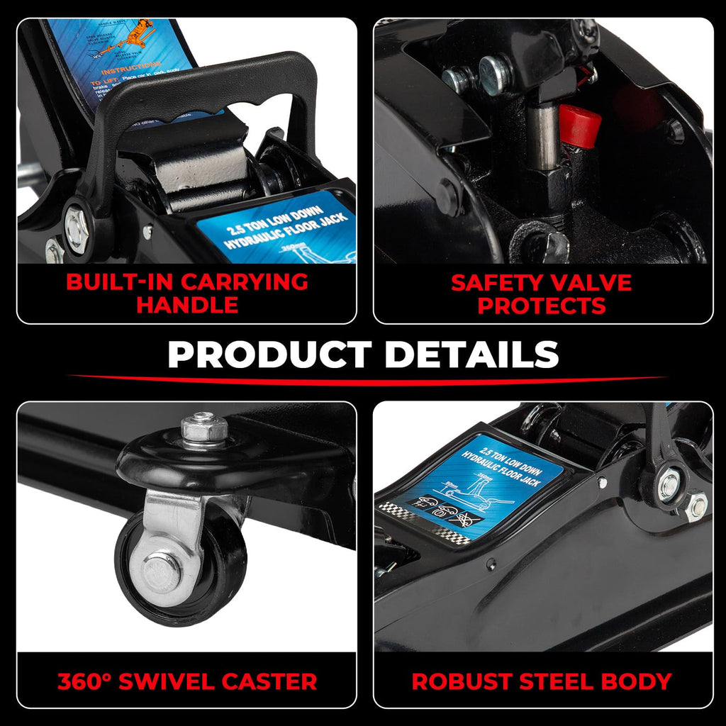 Heavy Duty Steel Hydraulic Floor Jack D958