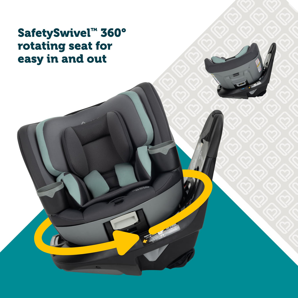 360 Rotating Convertible Car Seat, 5-100 lbs J129