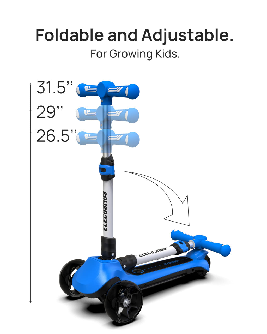 Kids Electric Scooter with LED Wheels R10326