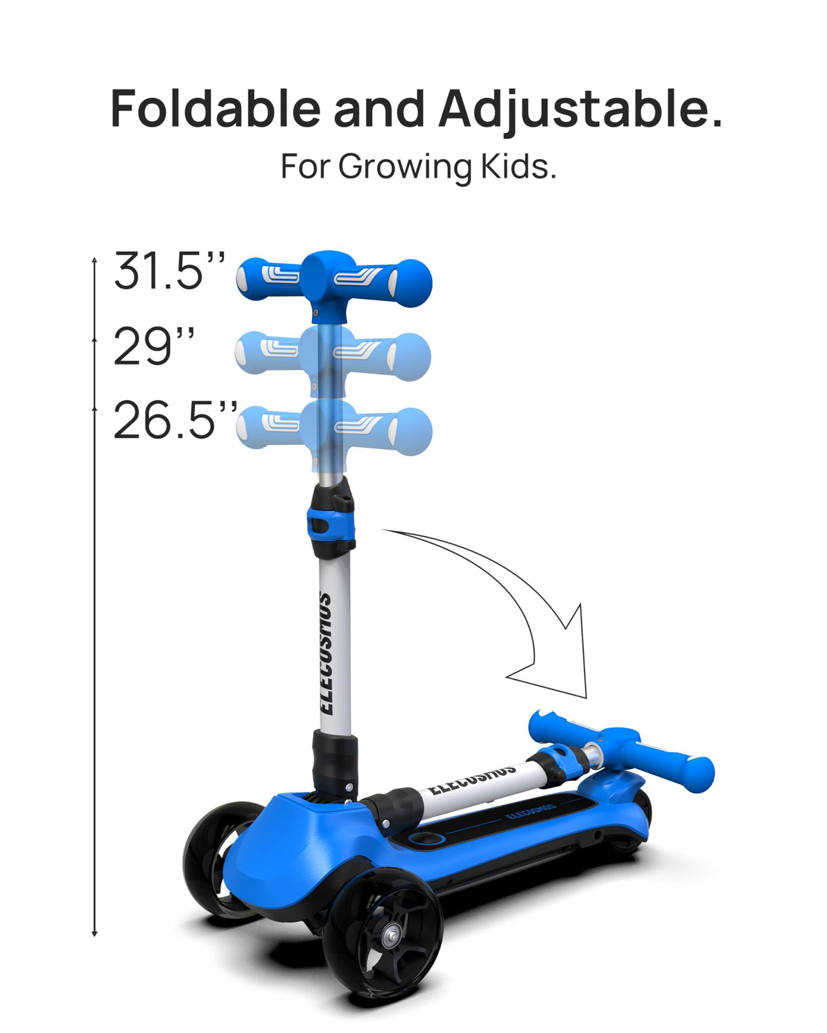 Kids Electric Scooter with LED Wheels R10326