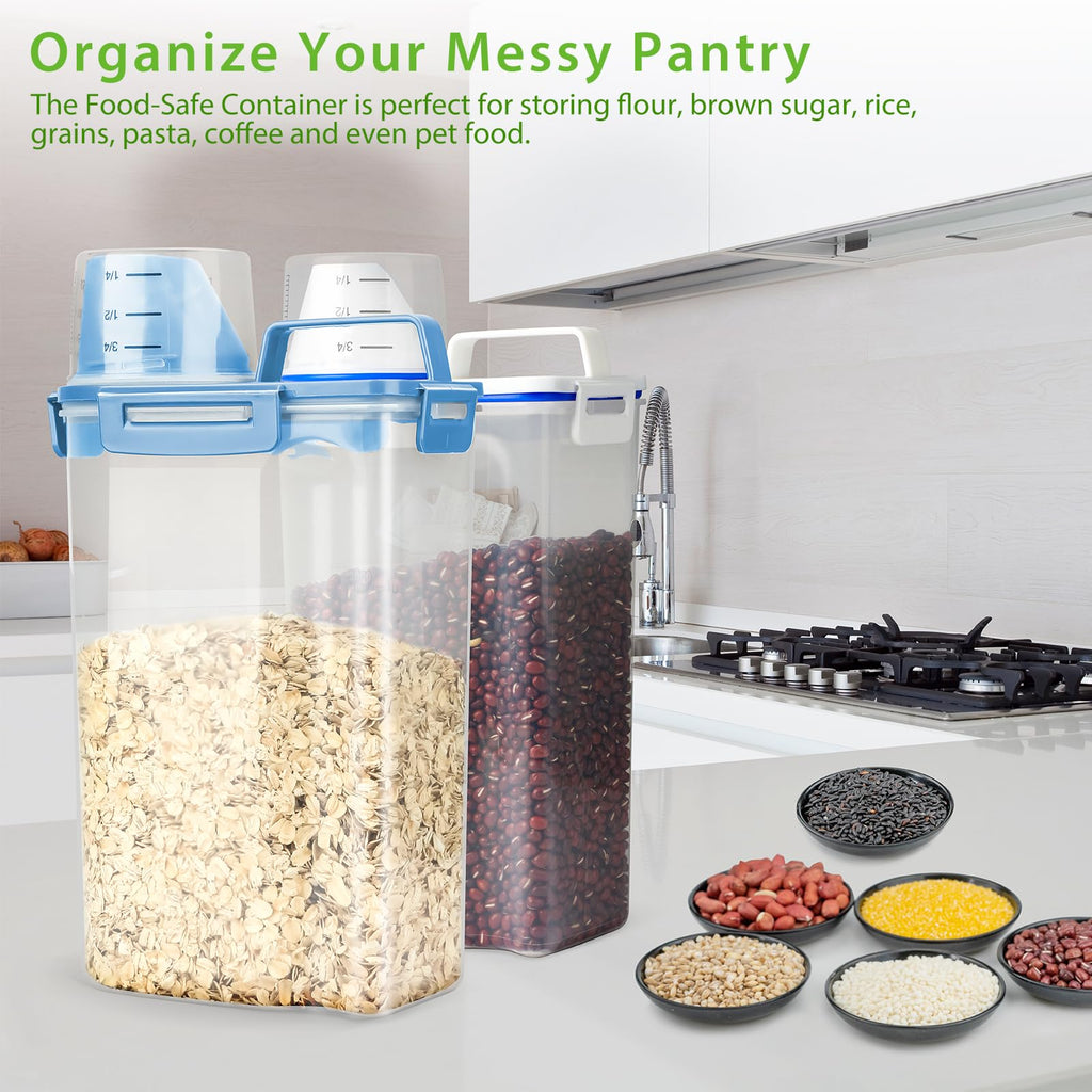 Airtight Rice Storage Container with Measuring Cup N528355