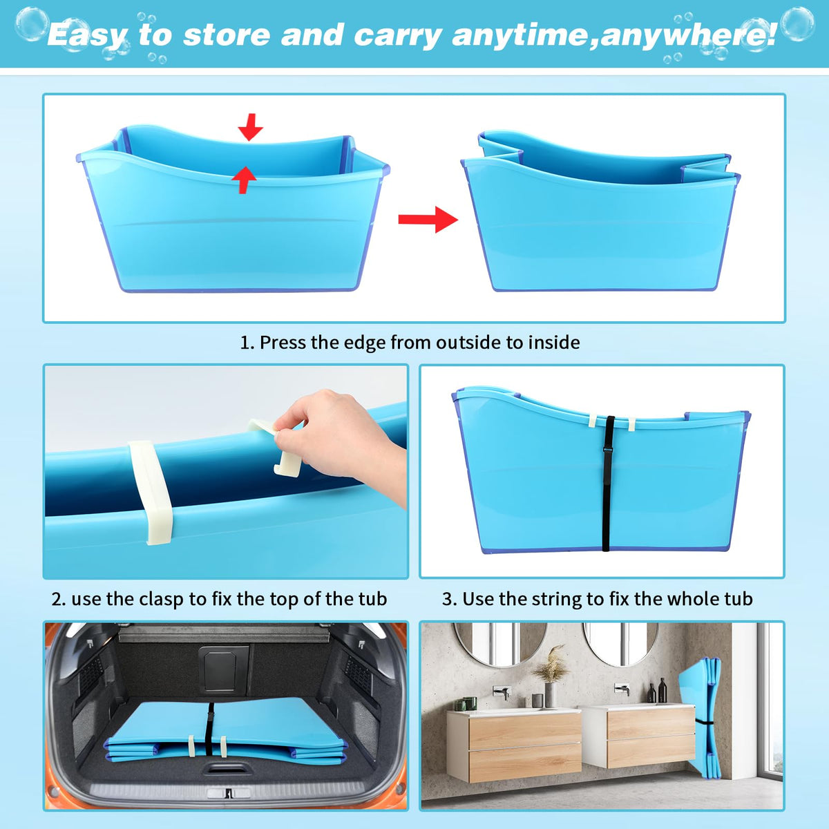 Foldable Dog Bathtub P521
