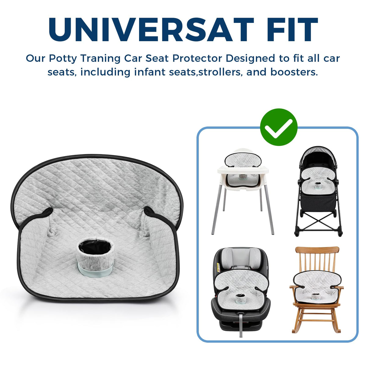 2 Pack Waterproof Non-Slip Car Seat Protector W3890