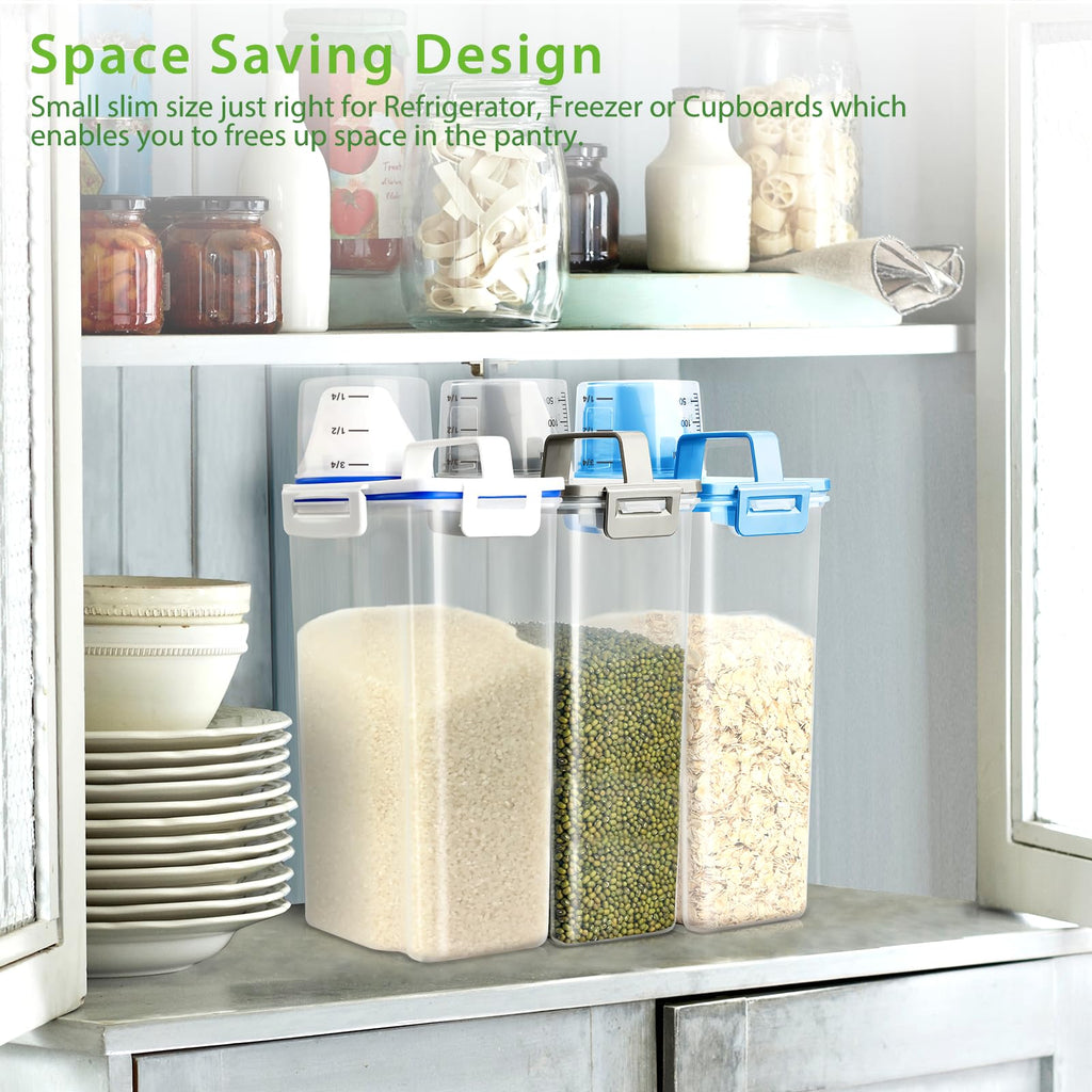Airtight Rice Storage Container with Measuring Cup N528355