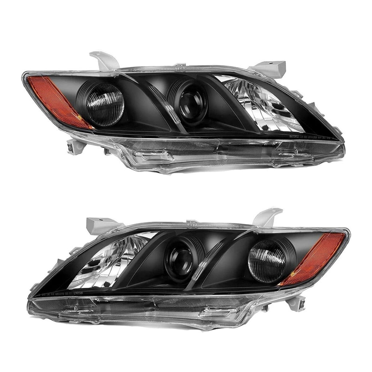 Toyota Camry Front Bumper Headlight Black Housing 1 Pair O874203