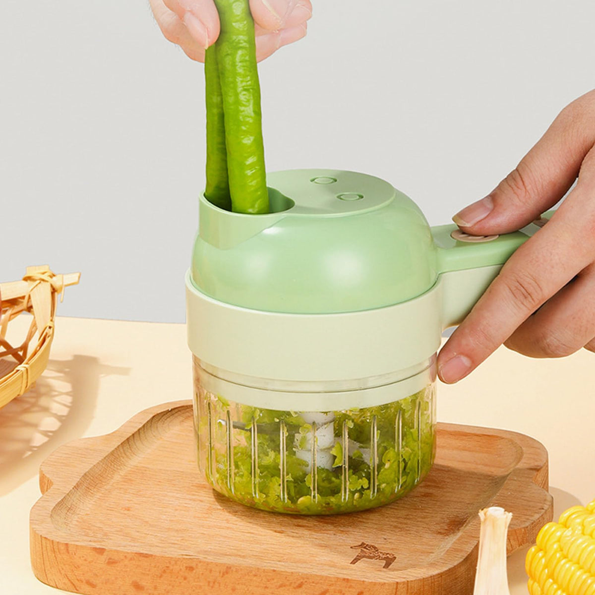 4 In 1 Cordless Electric Vegetable Cutter Z3737