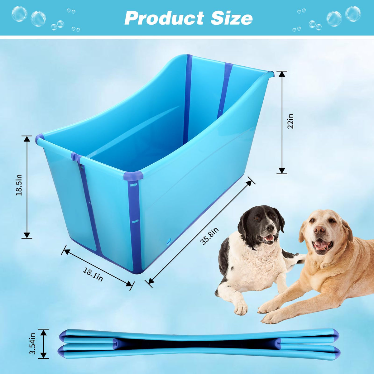 Foldable Dog Bathtub P521