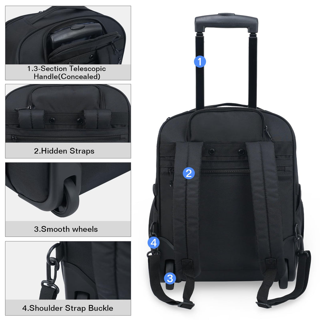 16-inch Underseat Carry On Suitcase Black R27700